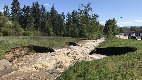 Heavy rains lead to highly destructive creek