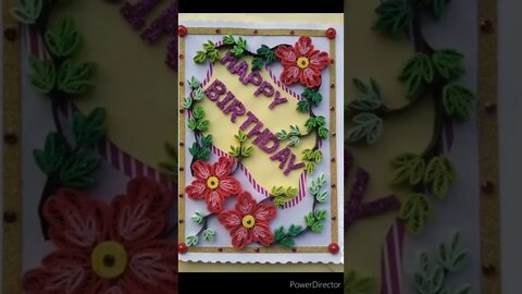 🌼 Beautiful 3D Paper Quilling Cards | ත්‍රිමාණ පේපර් කුවිලින් සුභ පැතුම් පත් 🌼@chcreation moratuwa