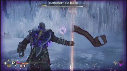 Skjothendi The Unerring Boss Fight | God of War: Ragnarök 4K Clips (PS5, PS4) | God of War Ragnarok