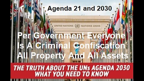 Per U.S.A. Government Everyone Is A Criminal Confiscation All Property & All Assets