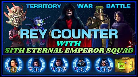 [5v5] REY COUNTER [REY, BS, Cal Omicron, Fulcrum Omicron, 50R-T] Using SEE SQUAD. SWGOH/TW