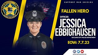 Plaque Presentation in Honor of Officer Jessica Ebbighausen