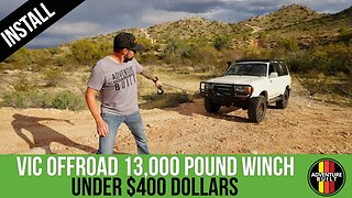 TESTING THE CHEAPEST OVERLAND WINCH ONLINE | UNDER $400 | VIC OFFROAD, WILL IT PULL TOYOTA FJ80