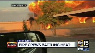 Fire crews battling extreme heat on calls across the Valley