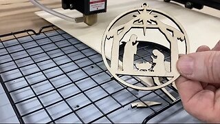 Cutting out Christmas Ornaments with the 20 watt FoxAlien Reizer Laser