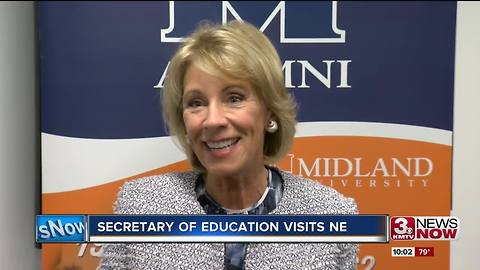 Education Secretary DeVos visits Omaha campus