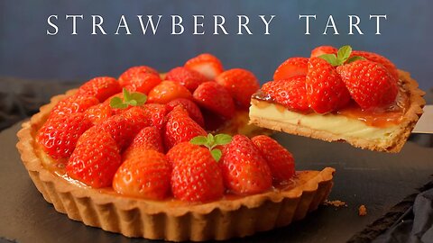 草莓芝士乳酪撻🍓 三重口味 ┃Strawberry Cheese Cake Tart