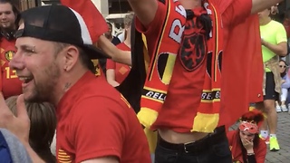 Belgian fans after World Cup match vs Morocco!!