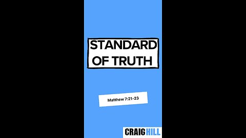 The Bible is the TRUTH and our STANDARD!