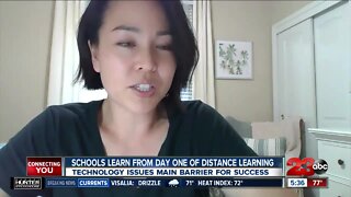 School learning from first day of distance learning