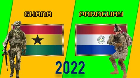 Comparación de poder militar de Ghana VS Paraguay Military Power Comparison 2022 | 🇬🇭vs🇵🇾