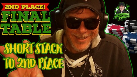 SHORT STACKED TO 2ND PLACE FINISH!: Poker Vlogger final table highlights and poker strategy