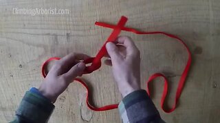 Tying the Water knot with webbing