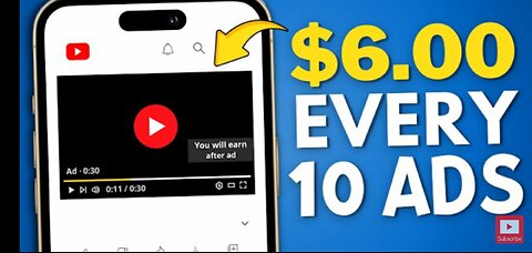 Earn _6 PER 10 ADS Watched - Make Money Online