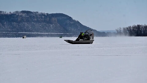 Corps of Engineers provides sign of spring, takes first ice measurements on Lake Pepin