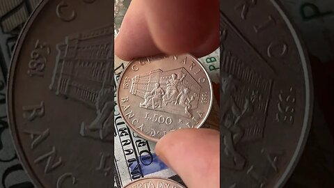 500 Lira Coin Overly Excited Overview, Italian Central Bank