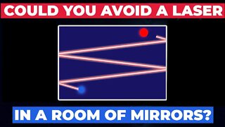 Could you avoid being hit by a laser if you were in a room of mirrors?
