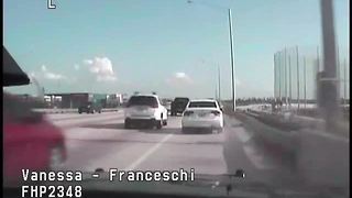 Dash camera footage of FHP pursuit after driver intentionally rams stopped patrol car