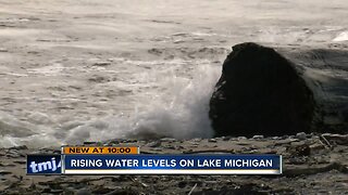 Lake Michigan water levels continue to rise