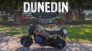 Riding my Honda Navi through the HISTORIC GULF COAST town with a SCOTTISH history | DUNEDIN