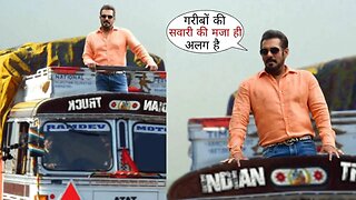 Salman Khan Enjoying Ride on Truck with Rocking Entry to Launch Bigg Boss OTT Season 2