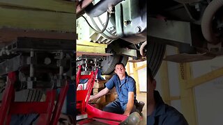 Bus transmission install #mechanic #transmission