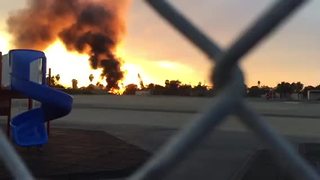 Witness video of plane crash in Clairemont | Video 1