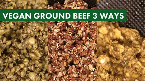 Making Your Own Vegan Meat At Home | 3 Easy Vegan Meat Alternatives For Ground Beef