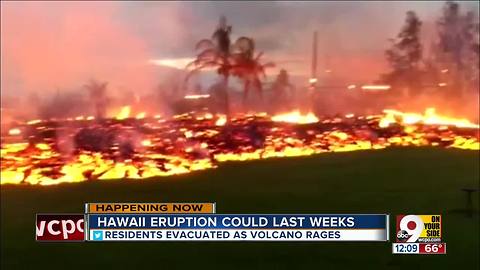 Hawaii eruption could last weeks