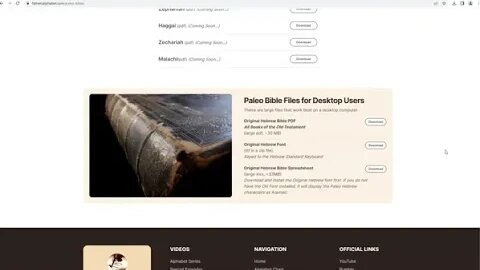 Free Paleo Hebrew Interlinear Bible Now Available at fathersalphabet com
