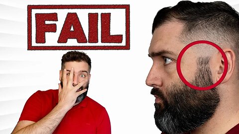 Massive barber FAIL! How to easily blend the beard and hair together