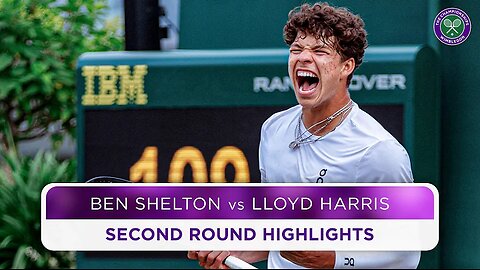 Ben Shelton v Lloyd Harris / Highlights / Wimbledon 2024