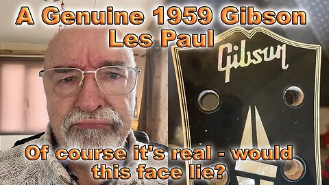 It's a real 1959 Gibson Les Paul. It is! What a headache! PART 1 .