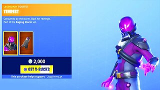 Fortnite Item Shop *NEW* TEMPEST SKIN! (Fortnite Battle Royale)