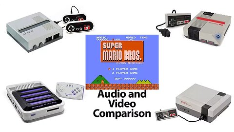 Teaser - Original NES, Gamerz Tek 8-Bit HD, Hyperkin Retron 1 HD and Retron 5 Comparison
