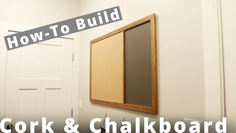 How To Build a Cork and Chalkboard DIY Project | Woodworking Weekend Project!