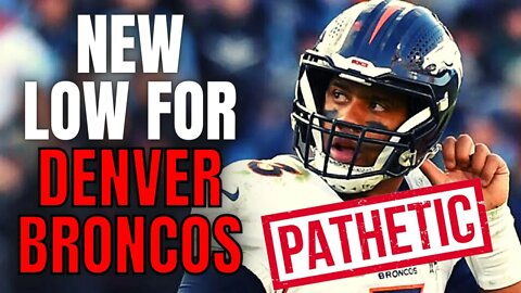 Russell Wilson And Denver Broncos Hit EMBARRASSING New Low | NFL REFUSES To Show Them In Primetime!