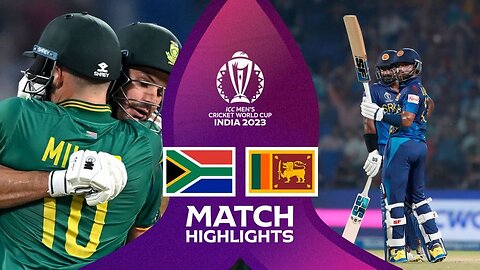Sirlanka VS southafrica ICC cricket world cup match headlights. SouthAfirca vs SriLanka highlights