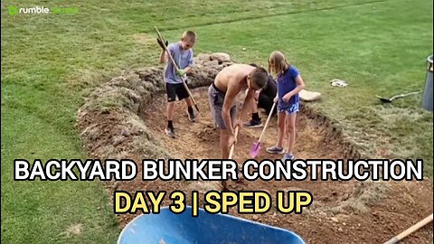 Time-lapse: Backyard Bunker Construction Day 3 | Final Day of Digging