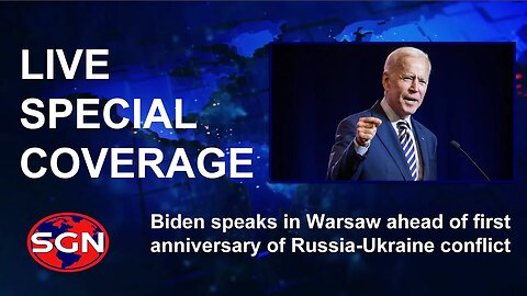 LIVE COVERAGE: Biden speaks in Warsaw ahead of first anniversary of Russia-Ukraine conflict
