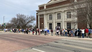 Students hold rally day after sex assault lawsuit filed against Eastern Michigan University
