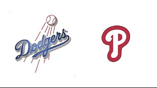 Dodgers @ Phillies. Game 3 of 3 Game Series. MLB the Show 24.