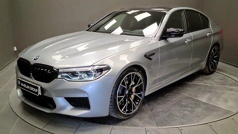 [8k] Stunning Pure Metal Silver BMW M5 Competition Individual at M Bilar Eskilstuna Sweden For Sale