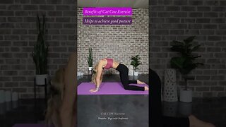 CAT-COW Yoga Exercise #yoga #yogaexercises #catcow #spinehealth #stretching #mindbody #yogalife