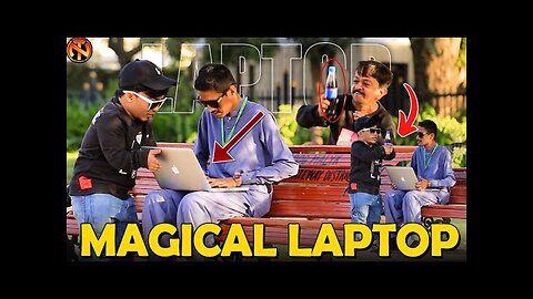 SMALL MAN Magical Laptop PRANK