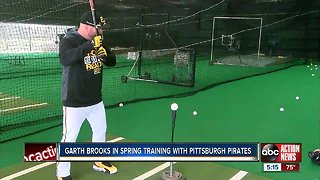 Garth Brooks is in Bradenton playing baseball with the Pittsburgh Pirates for spring training