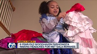 Nailed it! Metro Detroit girl's re-creation of Christian Sirano's Met Gala dress goes viral