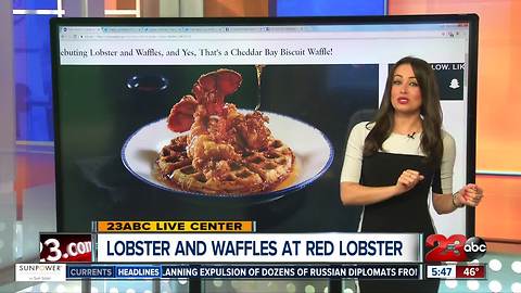 Lobster and Waffles at Red Lobster