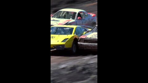 Gallardo vs Audi Quattro, autocross, side by side