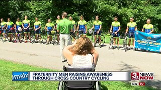 Fraternity Raising Awareness Through Cross-County Cycling